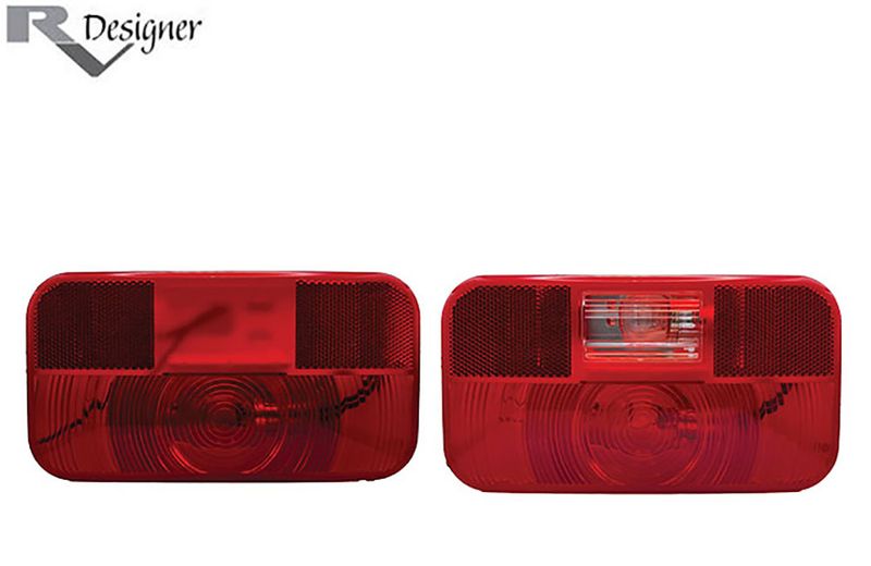 INCANDESCENT RECTANGULAR TAILLIGHT w/REFLEX
