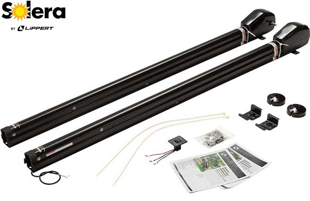 POWER UNIVERSAL AWNING HARDWARE 69", 12V, Color: Black (434723)