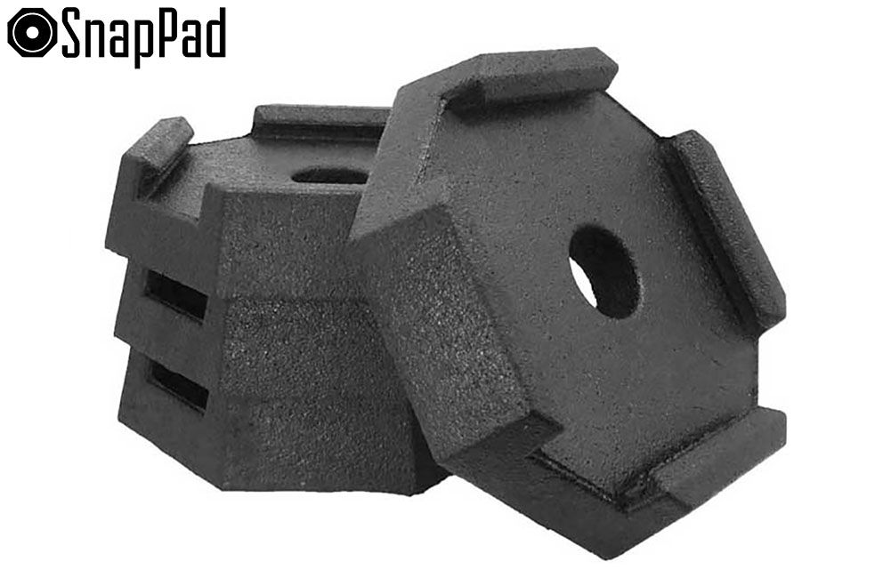 EQ SNAP PAD (For Round/Octagon EQ Leveling Feet), Pack/Size: Four 10" Octagon &amp; 12" Round (EQSTSP4)