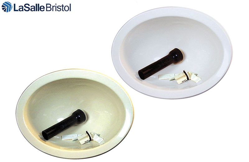SINK 10 x 13 ABS OVAL LAVATORY w/STOPPER