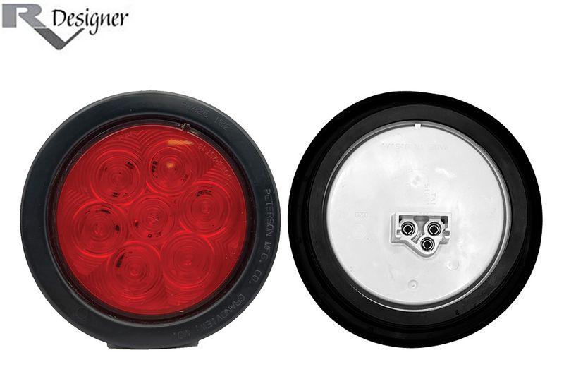 ROUND TAIL LIGHT w/GROMMET