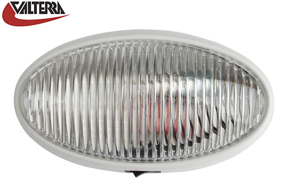 SURFACE MOUNT PORCH OR UTILITY LIGHT, Color/Switch: Oval White, Incandescent Switch (DG71257VP)