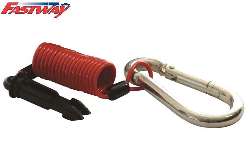 ZIP BREAKAWAY CABLE AND PIN, Length: 4', Recommended for Bumper Pull Trailers (80-01-2204)