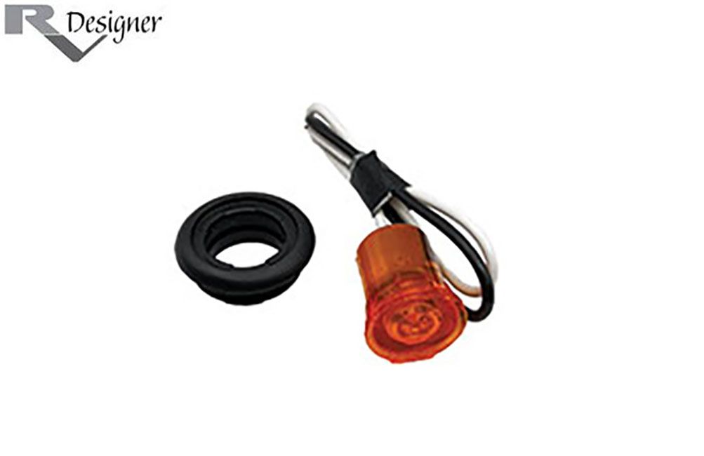 ROUND LED MARKER LIGHT, Color: Amber (L921)