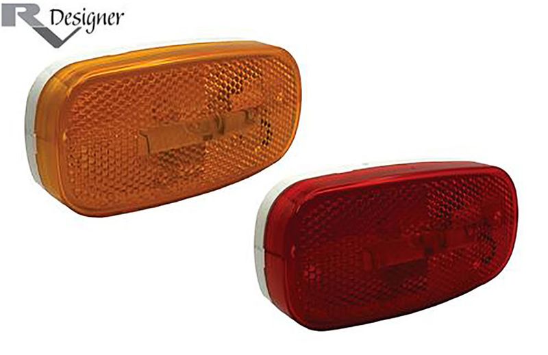 OBLONG REFLEX INCANDESCENT MARKER LIGHT