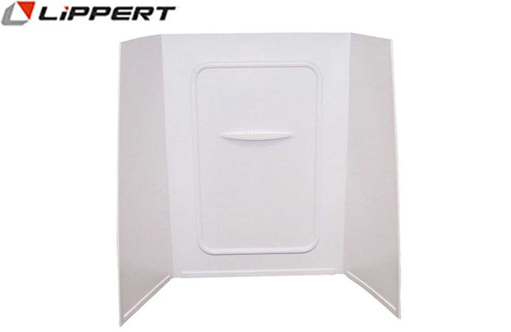 BATHTUB/SHOWER WALL SURROUNDS, LH/RH Drain: 24"D x 36"W x 56"H White (210303)