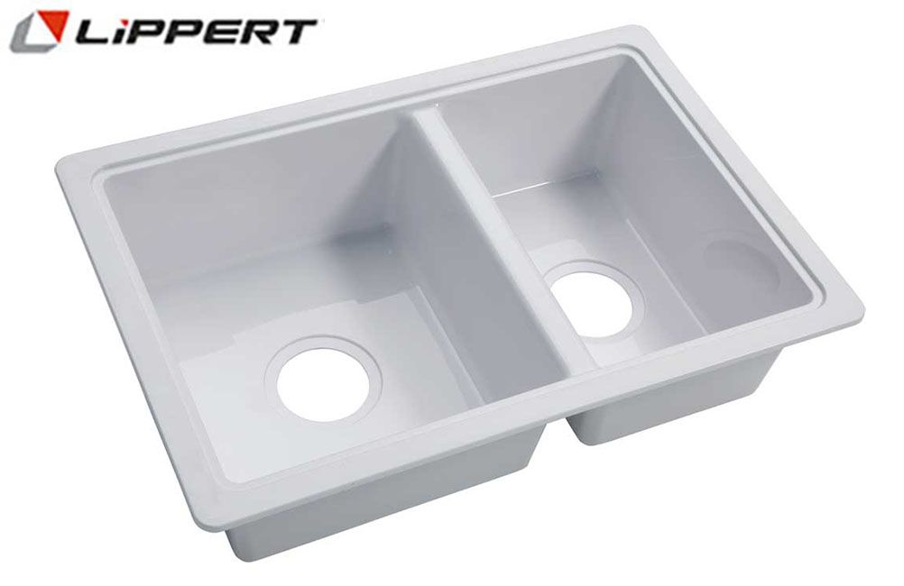 DOUBLE BOWL SINK (25" x 17")