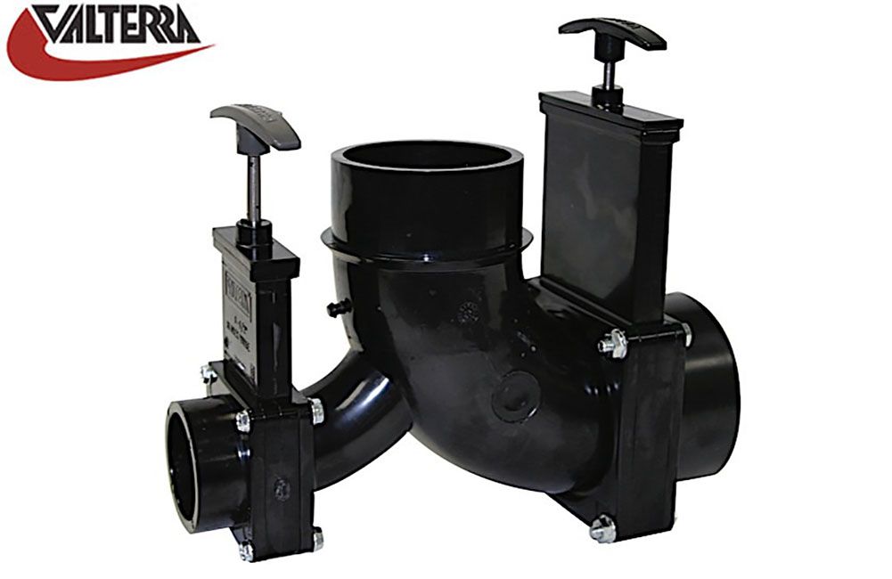 WYE ROTATING VALVES, Configuration: 3" Hub X 1-1/2" Hub X 3" Spigot Outlet (T81)