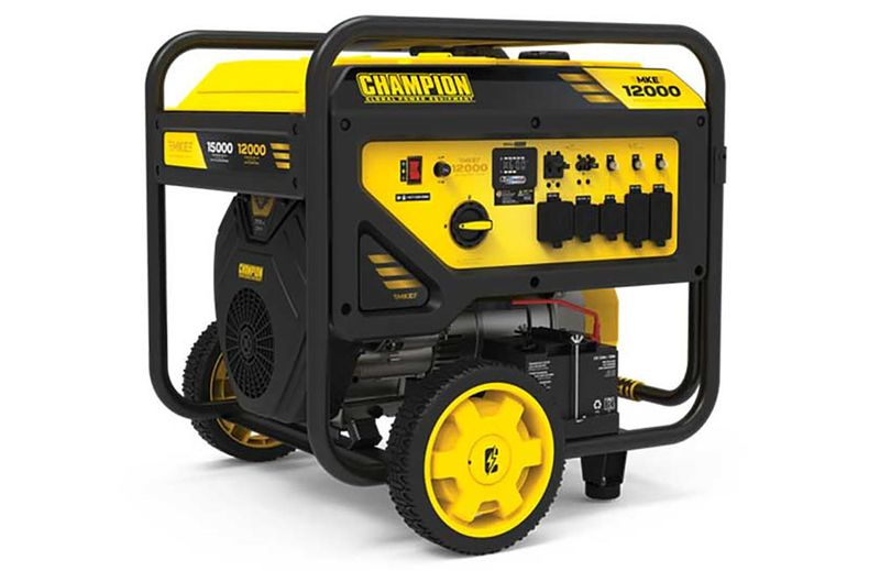 12,000-WATT ELECTRIC START HOME BACKUP PORTABLE GENERATOR w/CO SHIELD