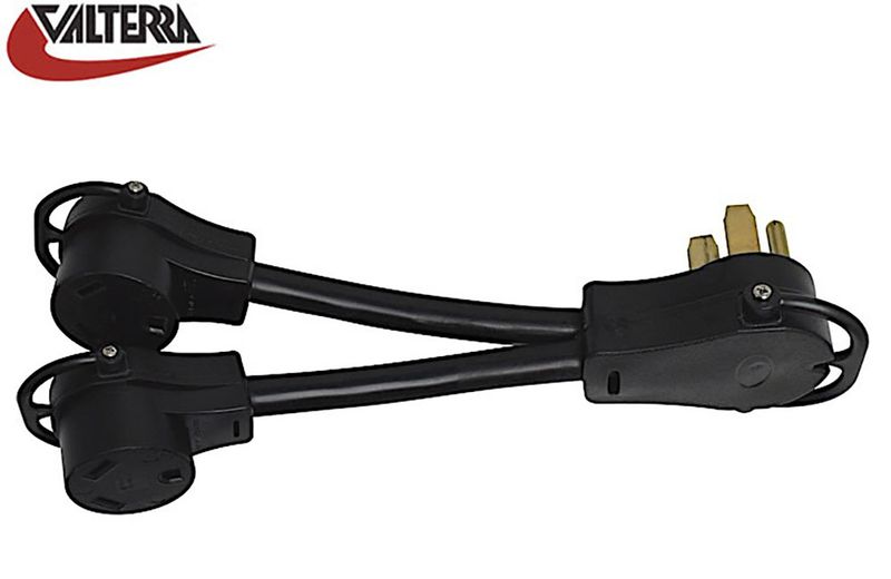 50 AMP MALE TO 30 AMP FEMALE X 2 w/HANDLE GRIP