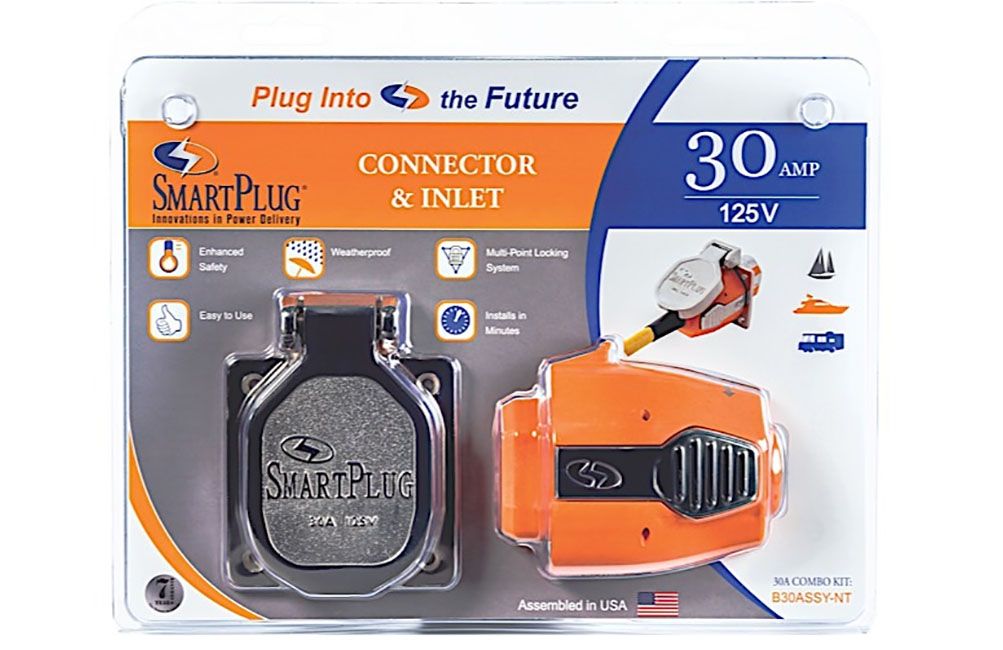 30/50 AMP-FEMALE CONNECTOR &amp; STAINLESS STEEL INLET, 30 / 50 AMP: 30 AMP (B30ASSYNT)