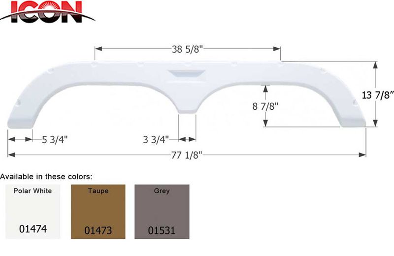 FENDER SKIRT, TANDEM - FLEETWOOD