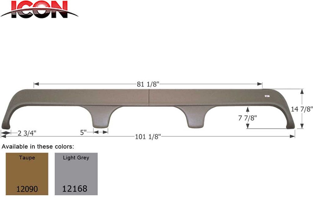 FENDER SKIRT, TRIPLE - MONACO
