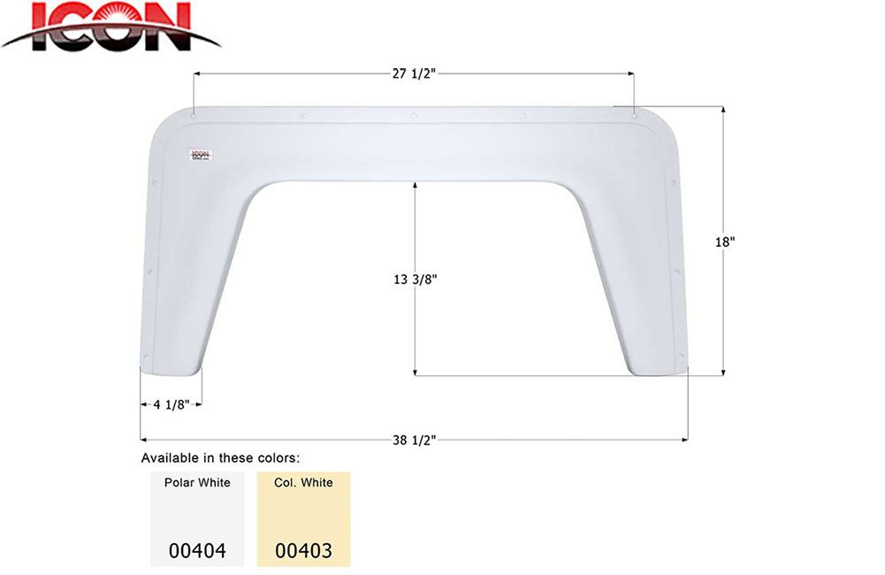 FENDER SKIRT, SINGLE - ICON