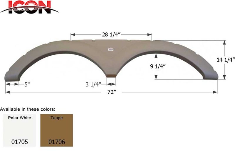 FENDER SKIRT, TANDEM - KEYSTONE
