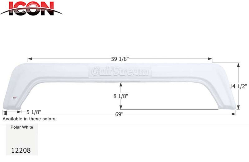 FENDER SKIRT, TANDEM - GULF STREAM