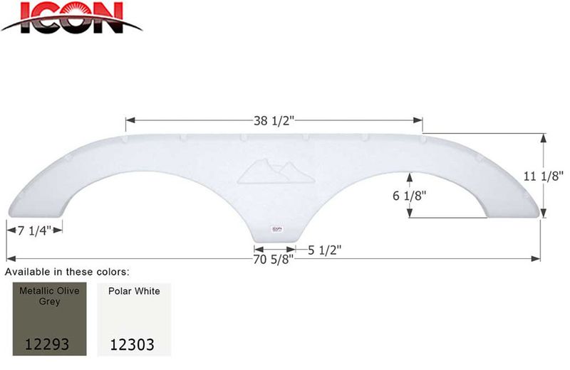 FENDER SKIRT, TANDEM - KEYSTONE