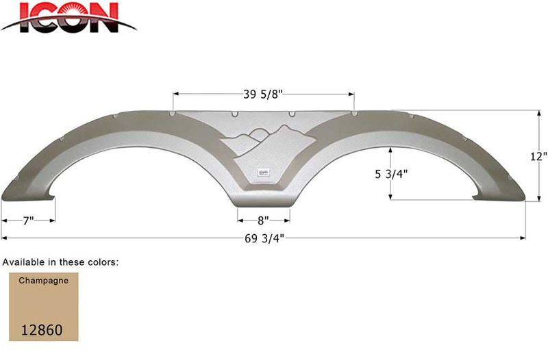 FENDER SKIRT, TANDEM - KEYSTONE