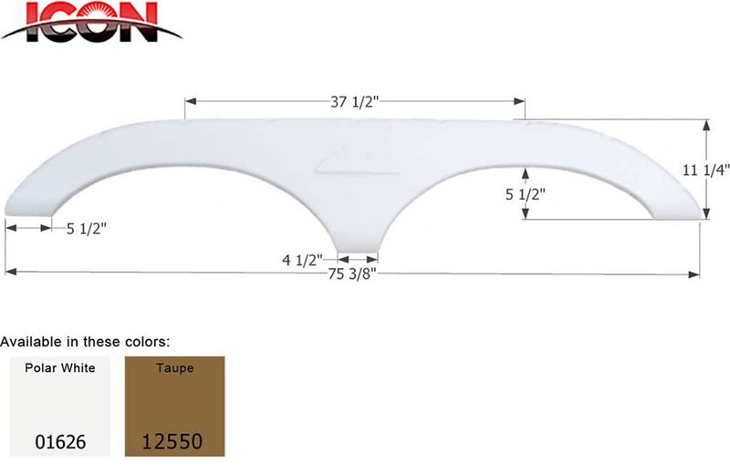 FENDER SKIRT, TANDEM - KEYSTONE