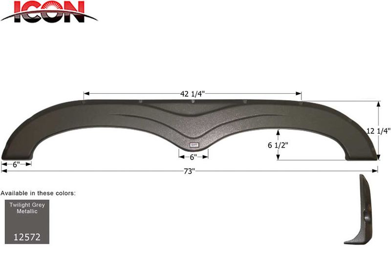 FENDER SKIRT, TANDEM - KEYSTONE
