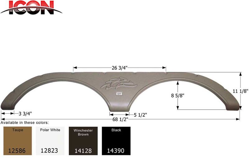 FENDER SKIRT, TANDEM - HEARTLAND