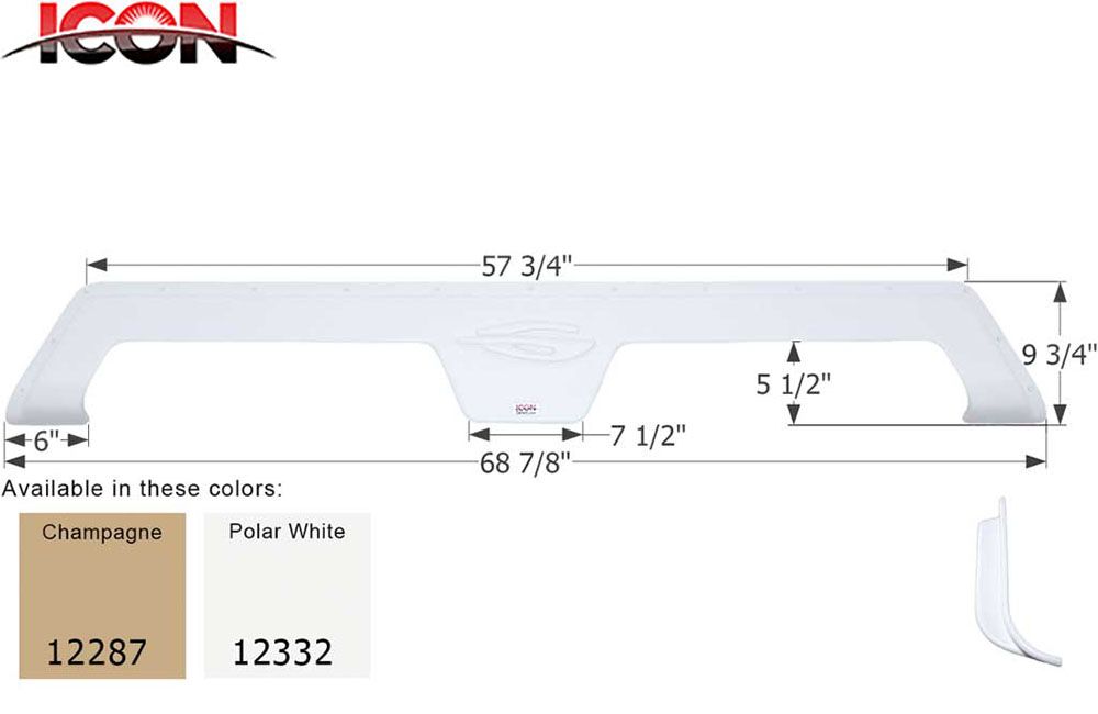 FENDER SKIRT, TANDEM - GULF STREAM