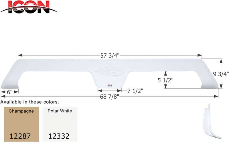 FENDER SKIRT, TANDEM - GULF STREAM
