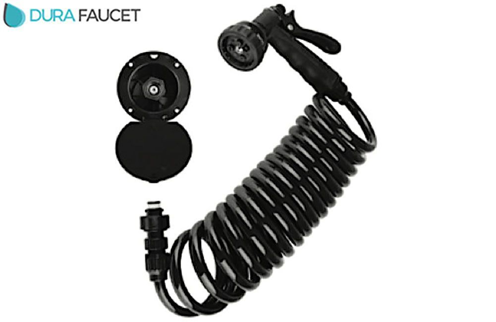 EXTERIOR QUICK CONNECT SPRAY DOCK KIT, Color/Knobs: Black (DF-SA188-BK)