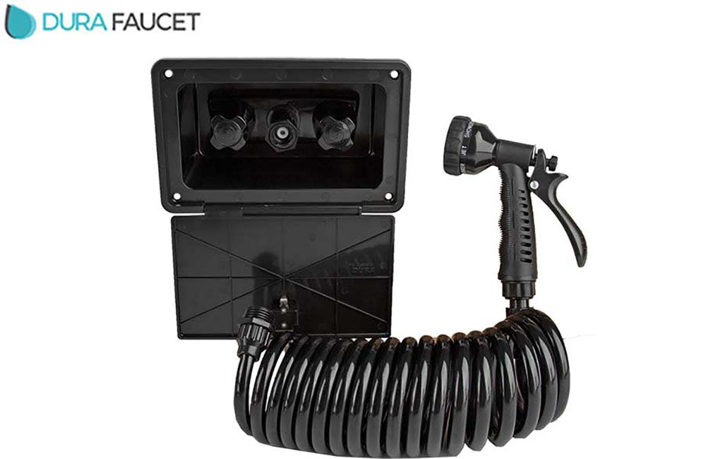 EXTERIOR QUICK CONNECT SPRAY BOX KIT, Color/Knobs: Black (DF-SA189-BK)