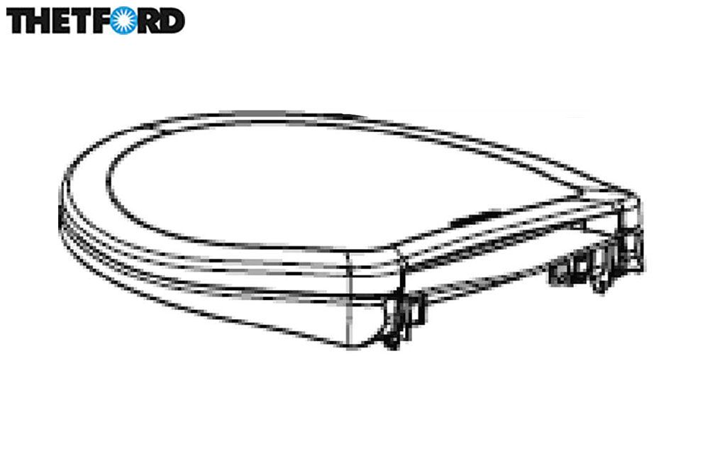 REPLACEMENT SEAT &amp; COVER ASSEMBLY FOR AMVI TOILETS