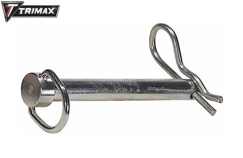 1/2" x 3-5/8" STEEL HITCH RECEIVER PIN &amp; CLIP