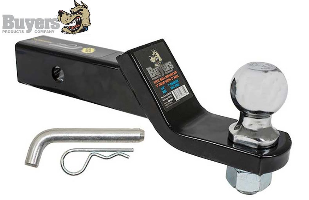BALL MOUNT WITH CHROME HITCH BALL