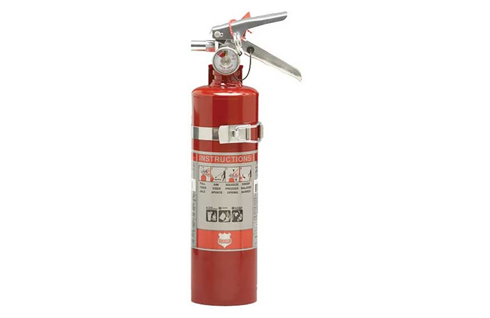 SHIELD FIRE PROTECTION SINGLE USE 2.5 LB. 1A:10BC FIRE EXTINGUISHER