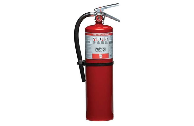SHIELD FIRE PROTECTION RECHARGEBALE 10 LB. 4A:80BC FIRE EXTINGUISHER