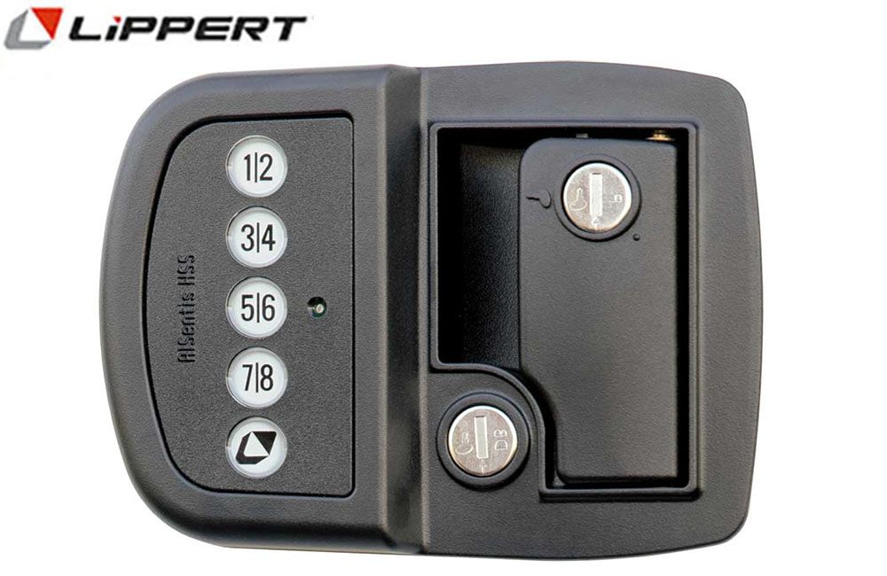 KEYLESS RV DOOR LOCK w/BLUETOOTH, LH/RH: Left-hand door (2022114114)