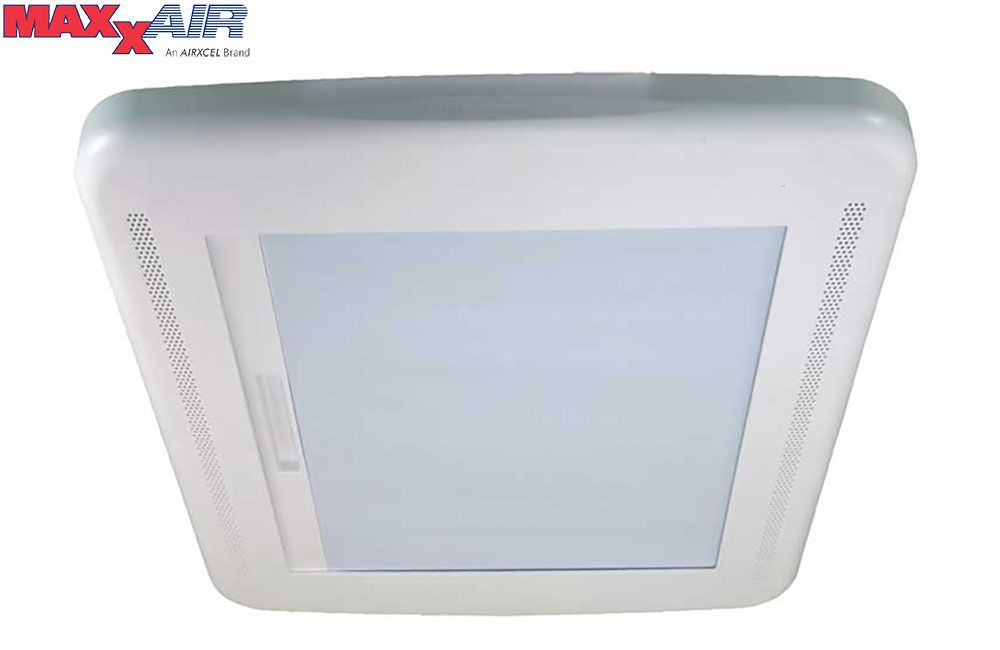 MAXXSHADE PLUS RETRACTABLE RV ROOF VENT SHADE, LED Lights/ No Lighting: No Lighting (00-03900)