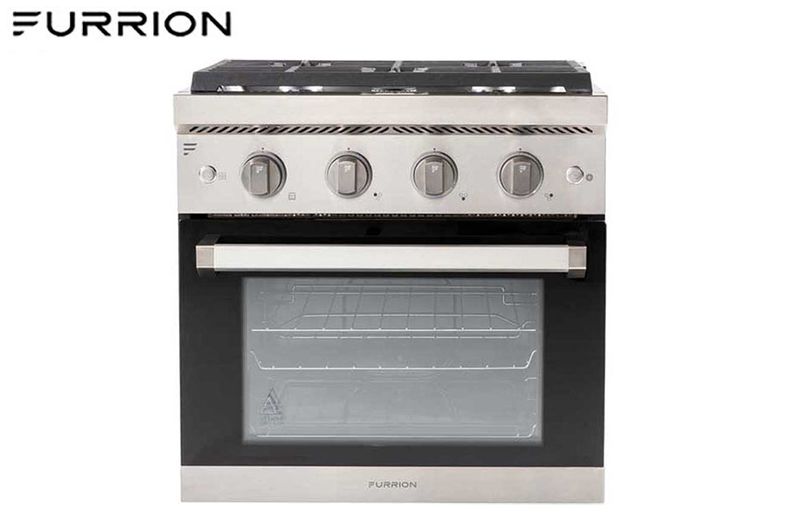 FURRION 24 IN CHEF COLLECTION BUILT-IN 3-BURNER GAS RANGE - STAINLESS STEEL