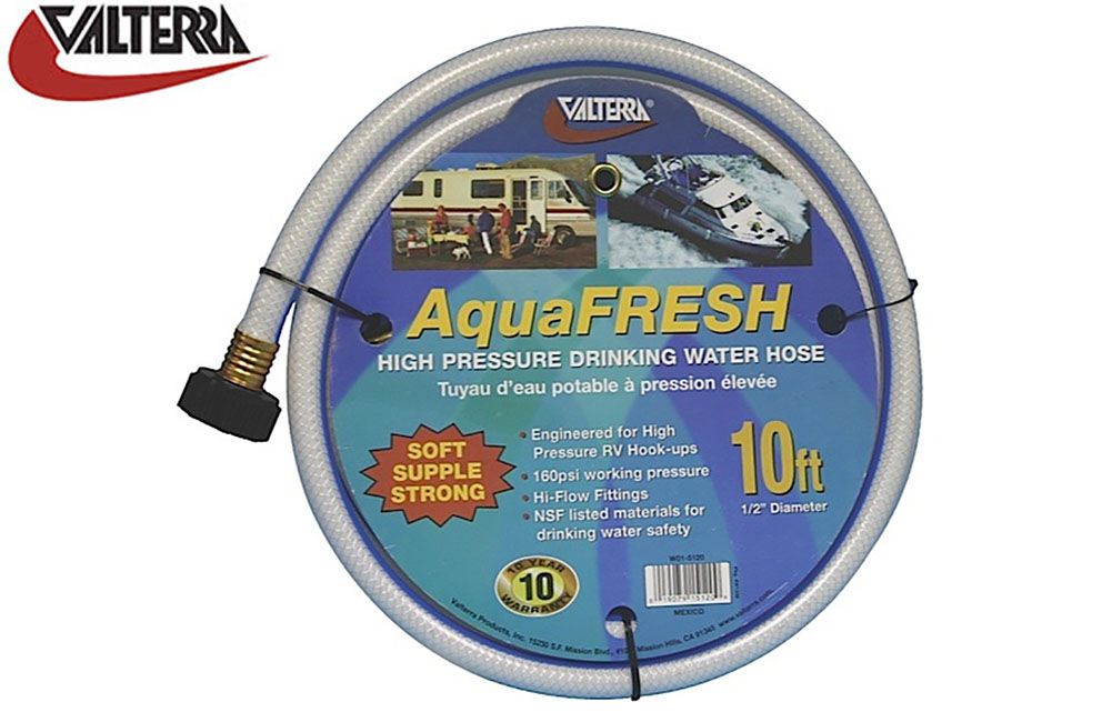 DRINKING WATER HOSE - WHITE, Size: 1/2" ID x 10', White (W01-5120)