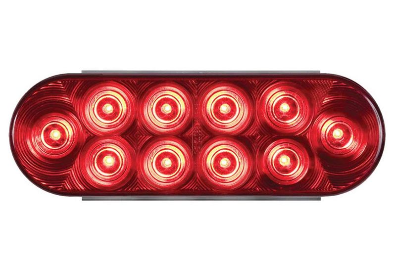 10-LED 6IN RED GROMMET MOUNT STOP/TURN/TAIL LIGHT