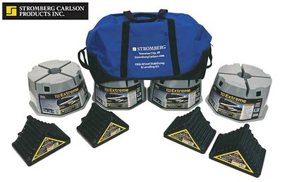 FIFTH WHEEL LEVELER KIT, INCLUDES 4 WHEEL CHOCKS AND 4 BASE PAD EXTREMES FIFTH WHEEL LEVELER KIT, INCLUDES 4 WHEEL CHOCKS AND 4 BASE PAD EXTREMES