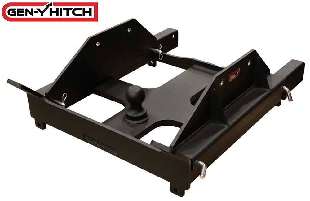 5TH WHEL &amp; GOOSENECK COMBO HITCH FOR RAIL SYSTEM TOWING 25,000 LBS., Compatibility: CURT Q24 &amp; A25 (GH-21201)