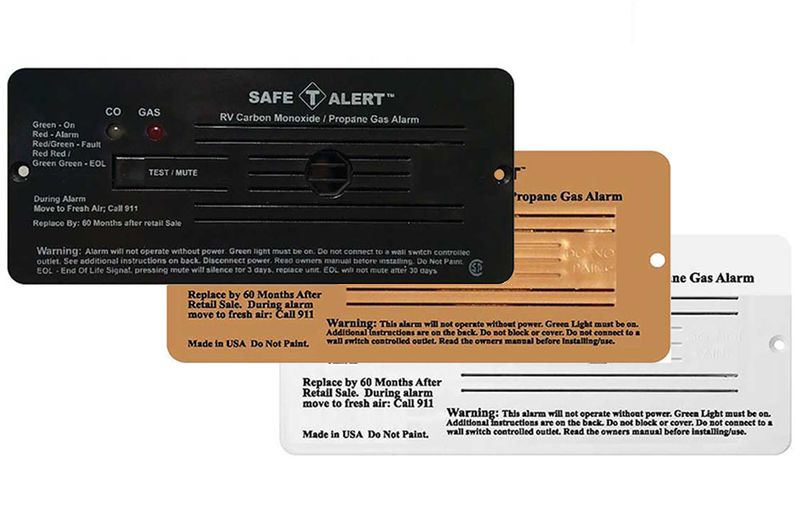 COMBINATION CARBON MONOXIDE/PROPANE ALARM - FLUSH MOUNT 12 VDC HARD WIRE