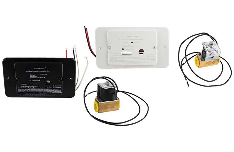 COMBINATION CARBON MONOXIDE/PROPANE ALARM - FLUSH MOUNT 12VDC HARD WIRE w/SOL VALVE