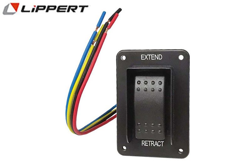 BLACK IP 66 ELECTRIC JACK SWITCH w/HARNESS