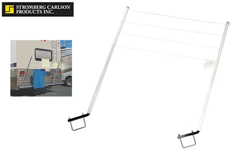 CLOTHES LINE FOLDING BUMPER MOUNTED CLOTHES LINE