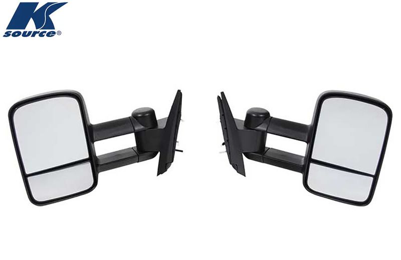 07-13 SILVERADO/SIERRA PAIR MANUAL, FOLDAWAY OE MIRROR TXTURED BLK, EXTENDABLE TOWING, DUAL GLASS