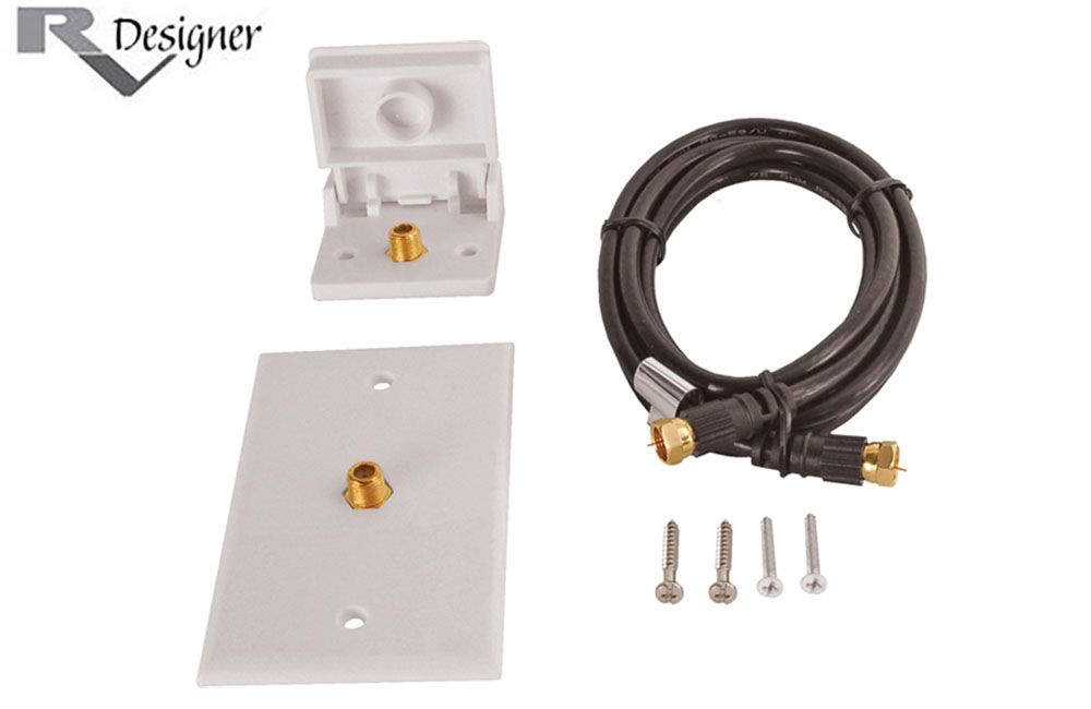 TV HOOK UP KIT - WHITE