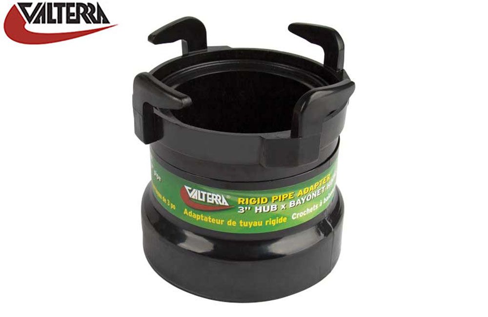 ROTATING RIGID PIPE ADAPTER, 3" HUB X BAYONET HOOKS