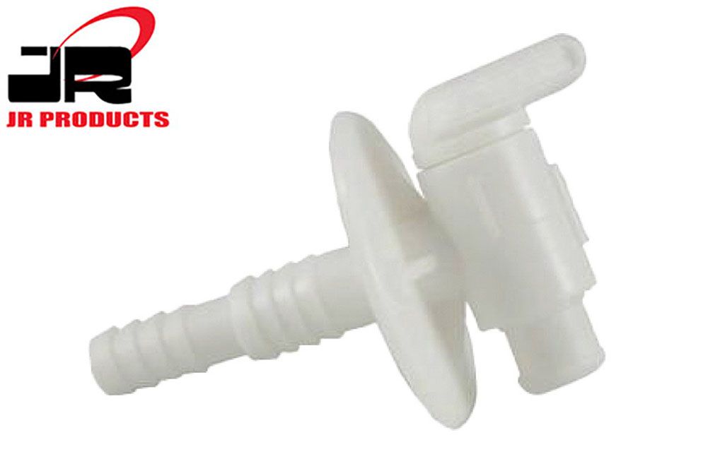 DUAL BARBED DRAIN COCK, Color: White (03182)