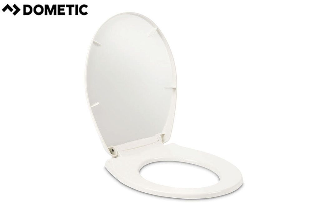 TOILET SLOW CLOSE ROUND PLASTIC SEAT COVER &amp; LID, Color: White (4471014635)